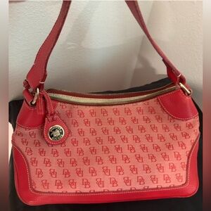 Dooney & Bourke Red Crescent Shoulder Bag